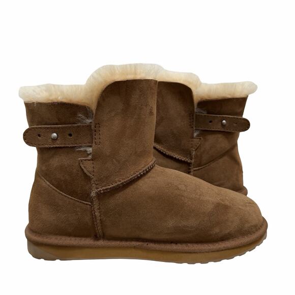 EMU Australia Womens Summerlands Sheepskin Suede Ankle Boots US 8 EU 39 Brown - Picture 7 of 12